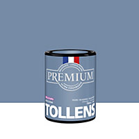 Peinture Tollens premium murs, boiseries et radiateurs bleu denim velours 750ml