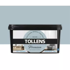 Peinture Tollens premium murs, boiseries et radiateurs bleu givré mat 2,5L