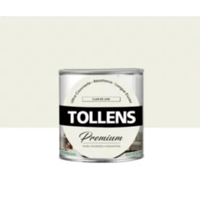 Peinture Tollens premium murs, boiseries et radiateurs clair de lune satin 0,75L