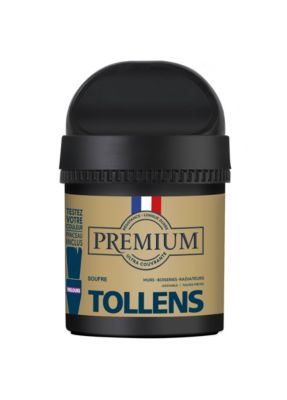 Peinture Tollens premium murs, boiseries et radiateurs doré soufre velours 50ml