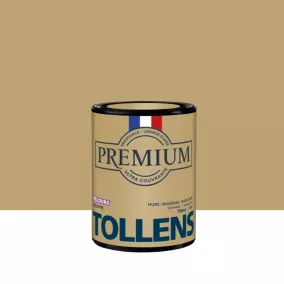 Peinture Tollens premium murs, boiseries et radiateurs doré soufre velours 750ml