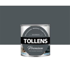 Peinture Tollens premium murs, boiseries et radiateurs gris anthracite mat 0,75L