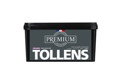 Peinture Tollens premium murs, boiseries et radiateurs gris ardoise velours 2,5L