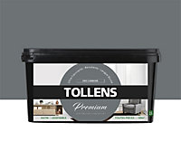 Peinture Tollens premium murs, boiseries et radiateurs gris carbone satin 2,5L