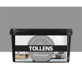 Peinture Tollens premium murs, boiseries et radiateurs gris cosy mat 2,5L