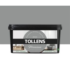 Peinture Tollens premium murs, boiseries et radiateurs gris cosy satin 2,5L