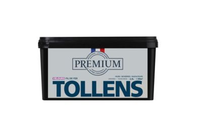 Peinture Tollens premium murs, boiseries et radiateurs gris fil de fer velours 2,5L