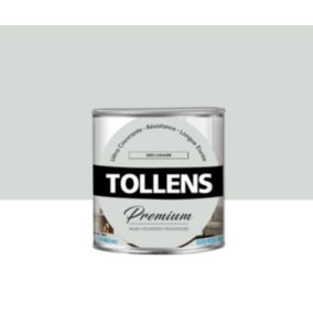 Peinture Tollens premium murs, boiseries et radiateurs gris lunaire mat 0,75L