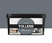Peinture Tollens premium murs, boiseries et radiateurs gris macadam satin 2,5L