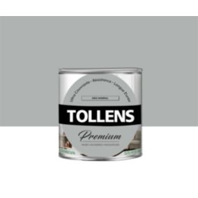 Peinture Tollens premium murs, boiseries et radiateurs gris minéral satin 0,75L