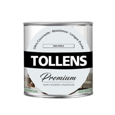 Peinture murs et boiseries Tollens gris pierre satin 0,75L main image 1