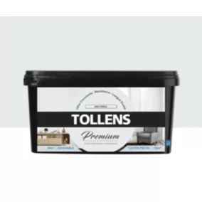 Peinture Tollens premium murs, boiseries et radiateurs gris perlé mat 2,5L