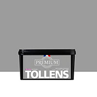Peinture Tollens premium murs, boiseries et radiateurs gris platinium velours 2,5L
