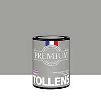 Peinture Tollens premium murs, boiseries et radiateurs gris platinium velours 750ml