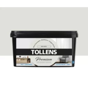 Peinture Tollens premium murs, boiseries et radiateurs gris subtil mat 2,5L