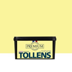 Peinture Tollens premium murs, boiseries et radiateurs jaune pastel velours 2,5L