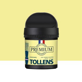 Peinture Tollens premium murs, boiseries et radiateurs jaune pastel velours 50ml