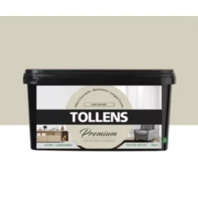 Peinture Tollens premium murs, boiseries et radiateurs jonc de mer satin 2,5L