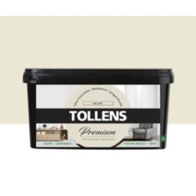 Peinture Tollens premium murs, boiseries et radiateurs lin lavé satin 2,5L