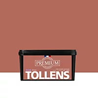 Peinture Tollens premium murs, boiseries et radiateurs marron brique velours 2,5L