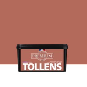 Peinture Tollens premium murs, boiseries et radiateurs marron brique velours 2,5L