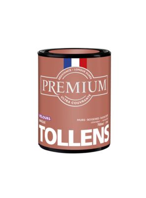 Peinture Tollens premium murs, boiseries et radiateurs moderne bordeaux mat 2,5L main image 1