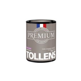 Peinture Tollens premium murs, boiseries et radiateurs marron brun delice velours 750ml