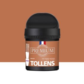 Peinture Tollens premium murs, boiseries et radiateurs marron canyon velours 50ml