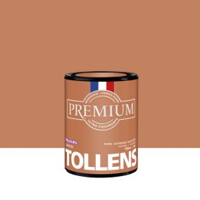 Peinture Tollens premium murs, boiseries et radiateurs marron canyon velours 750ml