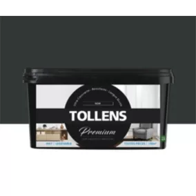 Peinture Tollens premium murs, boiseries et radiateurs noir mat 2,5L