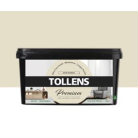 Peinture Tollens premium murs, boiseries et radiateurs note de beige satin 2,5L