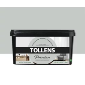 Peinture Tollens premium murs, boiseries et radiateurs plume légère satin 2,5L