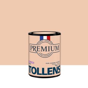 Peinture Tollens premium murs, boiseries et radiateurs rose nude velours 750ml