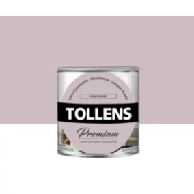 Peinture Tollens premium murs, boiseries et radiateurs rose poudré satin 0,75L