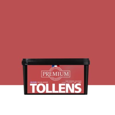 Peinture Tollens premium murs, boiseries et radiateurs rouge amour ...