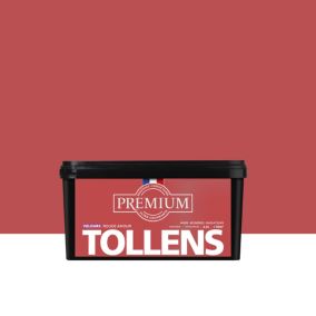 Peinture Tollens premium murs, boiseries et radiateurs rouge amour velours 2,5L