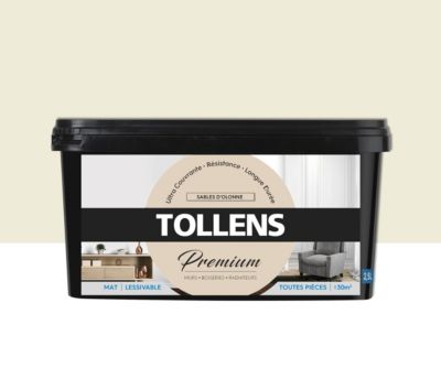 Peinture Tollens premium murs, boiseries et radiateurs sables d'olonne mat 2,5L