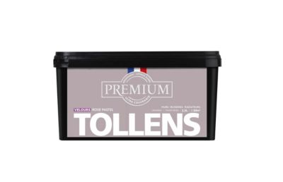 Peinture Tollens premium murs, boiseries et radiateurs velours rose pastel 2,5L