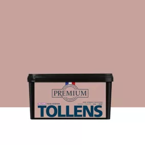 Peinture Tollens premium murs, boiseries et radiateurs velours rose vénitien 2,5L