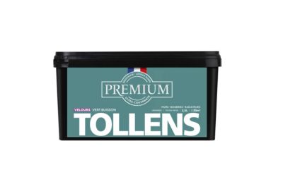 Peinture Tollens premium murs, boiseries et radiateurs velours vert buisson 2,5L