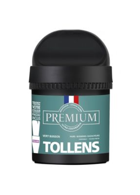 Peinture Tollens premium murs, boiseries et radiateurs vert buisson velours 50ml