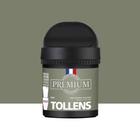 Peinture Tollens premium murs, boiseries et radiateurs vert kaki velours 50ml