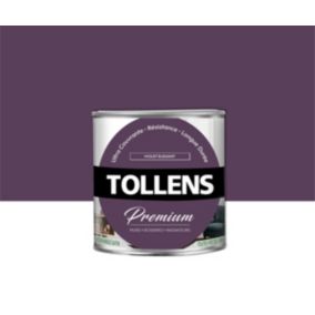 Peinture Tollens premium murs, boiseries et radiateurs violet élégant satin 0,75L