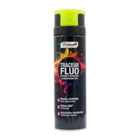 Peinture traceur aérosol fluorescente haute visibilité Richard jaune 500ml