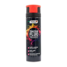 Peinture traceur aérosol fluorescente haute visibilité Richard orange 500ml