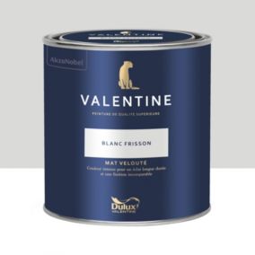 Peinture Valentine murs et boiseries Dulux Valentine blanc frisson velouté mat 0,5L