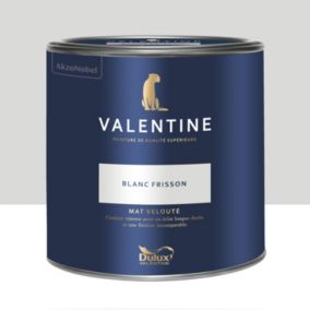 Peinture Valentine murs et boiseries Dulux Valentine blanc frisson velouté mat 2L