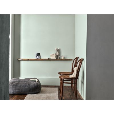 Peinture Valentine murs et boiseries Dulux Valentine vert douceur de l'aube velouté mat 2L