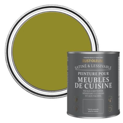 Peinture Verte pour Meubles de Cuisine, Satin - RUST-OLEUM - Olive ...