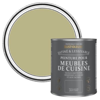 Peinture Verte pour Meubles de Cuisine, Satin - RUST-OLEUM - Vert sauge 750ml